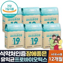 유산균공복 노인 패밀리 청소년 프리바이오스틱 12달
