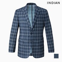 INDIAN 변형글렌체크 프린트 에어홀 자켓_MITFUWM4201