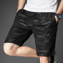 [M7] 남자 허리밴드 캐쥬얼 카모플라쥬 반바지