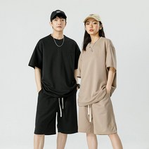 폭발적인 판매량.여름 반팔 커플세트 트랙스포츠 남여티셔츠 캐주얼팬츠 TZ933-P45
