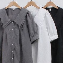 시드마켓 이중 카라 블라우스 207N080S 빅사이즈 여성 (8897904)