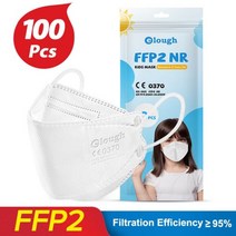 Mascarillas ffp2 어린이 키즈 KN95 마스크 niños fpp2 colores homologada espaa a ffp2mask 6-14 Years Boys Gir, 100PCS White