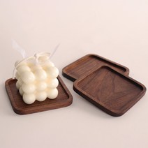 사각 티코스터 원목컵받침 우드코스터 커피잔받침 컵받침대 (A타입), 월넛(+700), 특별각인+양면(+4000), 선물포장추가(+1500)