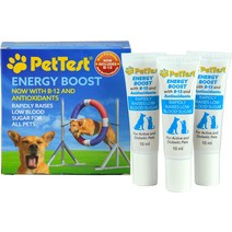 고양이영양제 PetTest New Energy Boost Glucose SOS for Pets는 을 증가시킵니다. B12 및 항산화제 3x10ml 튜브. 활성 또는 당뇨병이, [01] 고기