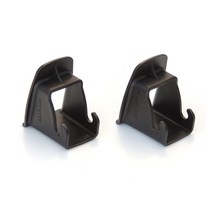 ISOFIX-자동차 내부 좌석 래치 벨트 커넥터 가이드 그루브 안전한 액세서리 고품질 인기 판매 1 쌍, 01 Black