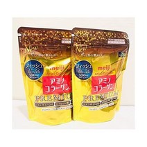 일본직배송 메이지 아미노 콜라겐 프리미엄 리필 196G 2세트