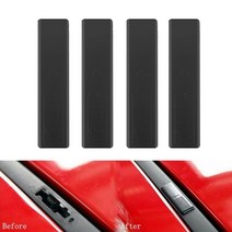 차량용 썬루프 4pcs 자동 지붕 씰 커버 mazda 2 3 5 6 cx7 용 자동차 루프 레일 클립 랙 몰딩 커버 교체 패스너, 없음