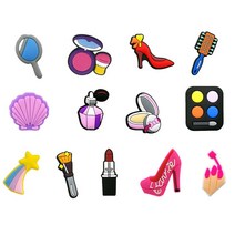 크록 자비츠 장식 악세사리 참 세트13-19PCS 커피 구두 매력 악어 청바지 음료 장식 버클 초밥 튀김 정원