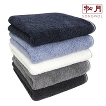 송월타올 호텔 수건 미라주 뱀부 혼방사 190G, 1매, 딥블루