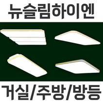 뉴슬림하이엔 방등 주방등 거실등 천장등 LED등 조명 고급스러운 아파트 빌라 단독주택 금색 골드 LED방등 60W 180W 2등 6등, 거실 6등 180W, 주광색