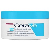 CeraVe SA 스무딩 크림 모이스처라이저 에센셜 세라마이드 우레아 살리실산 함유 | 무향 355ml12온스