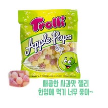 트롤리 애플향 팝스 젤리, 100g, 3개