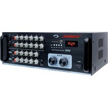 소닉스앰프 SMP-2060BS STM 500W 2체널 아날로그 믹서 노래방/카페/매장/식당/업소용