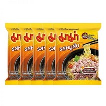 태국 인스턴트 라면 마마 태국식 다진 돼지고기맛 55g*10 (413036), 파향기 다진 돼지고기*5봉