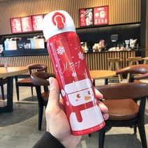 스포츠 보온병 물병 Thermo 머그잔 스테인레스 스틸 cartoon 고양이 짚 절연 컵 Thermoses Tthermal 병으로 수신 거부, HA327-RED-500ml