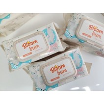 블룸범 클래식 프리미엄 엠보싱 아기물티슈 캡형, 1개, 10팩