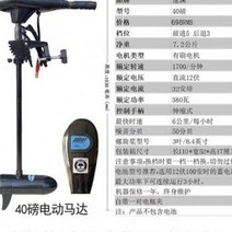 보트 고무 낚싯배 핸드형 추진기 전기 선외기 전동 프로펠러 4.9마력 부품 선외 낚시 모터 카약, 12v 속도 Lan 40lbs (푸시 500)