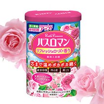NEW 바스로망 입욕제 600g 히노끼 외 19종류 산림욕 릴렉스라벤더 콜라겐 세라마이드 반신욕 족욕제 빠른출발, 08-들장미600g