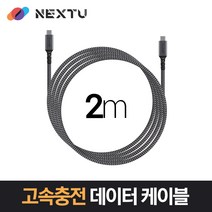 NEXT-1716CC-100W C타입 PD 고속충전 데이터 케이블 2M, NEXT-1716CC-100W / 2m
