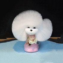 비숑 위그 애견미용 연습 전체 위그 털 머리 모델 미용사 자격증, 업그레이드테디머리털