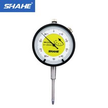 Shahe 고정밀 미터법 다이얼 표시기 0.01mm 스탠드 다이얼 표시기 다이얼 게이지 0-20mm, 한개옵션0