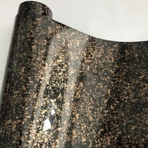 카본 랩 핑지 블랙 단조 탄소 섬유 비닐 롤(에어 릴리스 기술 포함) 자동차 스타일링, 광택 금, 40cm x 152cm