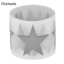 DIY 공예용품 장식품 폼폼 리본 Chzimade-1M x 3cm 벌집 하트 스타 반사 테이프 스티커 의류용 철 가방, 09 9