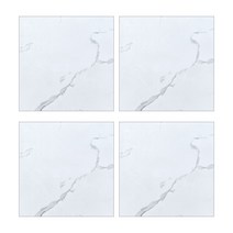 현관 바닥 붙이는 접착식 데코 타일 셀프 시공 60cm x 60cm 4장, A.02/마블 화이트(1.5mm), 4개