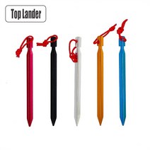 리빙쉘텐트 원터치텐트 거실형텐트 18 cm 텐트 Pegs 알루미늄 스테이크 네일 캠핑 로프 초경량 액세서리 2, 01 Red 4 Pcs