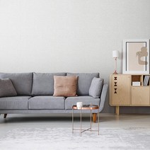 만능풀바른 합지벽지 LG49534-6 포근패브릭 그레이, 만능풀바른벽지