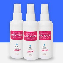 네이처 핸드터치 100ml 손소독제 83% 3개