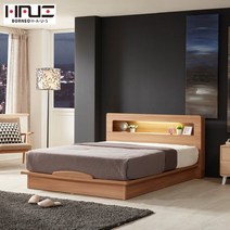 보루네오하우스 라보떼 리나 LED조명 평상형 침대 LN007 Q (독립스프링), 없음/없음/없음