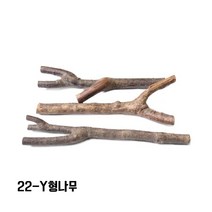 [대원P&P] 나무공예 천연조각 반원 Y형 통나무 나뭇가지 삼각날개, 1봉, 22-Y형나무