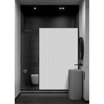 샤워파티션 욕조 부스 욕실 화장실 칸막이 무타공, [02] 회색 프레임  + 회색 물 유지 스트립, [05] [벽간 거리 160~180 cm] 폭 190