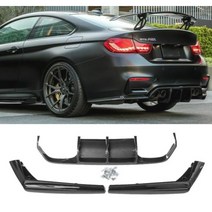 BMW M3 M4 F80 F82 F83 리어디퓨져 V STYLE 바디킷, 리어디퓨져 카본수전사