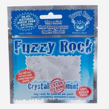 Fuzzy Rocks 퍼지락 크리스탈 자일리톨 캔디 엑스트라 스트롱민트 40gX4개