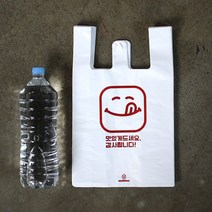[대한잡화점] 감사합니다 주문 디자인(소) (중) 음식배달 비닐봉투 100매 /그린웰 직접생산, 감사합니다 중 (100매)