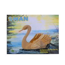 우드크래프트 3D 입체 퍼즐 동물 백조, 단품, 단품