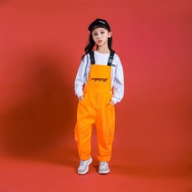 아동멜빵바지 비보이 조복 남아 힙합 무드 HIPHOP 재즈댄스 공연복 트렌드 2650036771