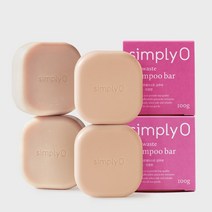 심플리오 제로웨이스트 샴푸바 두피진정용 자몽향, 100g, 4개
