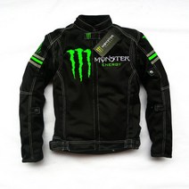 몬스터 에너지 오토바이 바이크 라이더 메쉬쟈켓 보호, 블랙 사계절