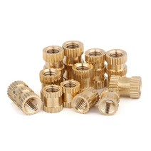 팝너트건 10/20/50PCS M3 M4 M5 M6 M8 황동 인서트 너트 사출 성형 구리 임베디드 널링 나사 삽입, 11 M4X5X10-20pcs