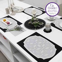 오마주 멜로우스페이스 실리콘 테이블매트 스페니쉬, 2 쿨그레이, 44 x 29 cm