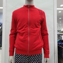 까스텔바작 남성용 자수 등판 배색 패딩 니트 집업 가디건 BGAWSJ205