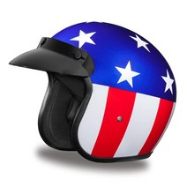 Daytona Helmets 3/4 쉘 오픈 페이스 오토바이 헬멧 DOT 승인 오렌지 핀 스트라이프 2XL USA 미국, Medium