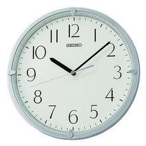 [해외] Seiko Kuota 벽시계 블랙 매트 188260, Silver