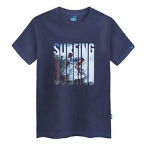 진마니아 남성 여성 써핑걸 라운드반팔티 TS-059