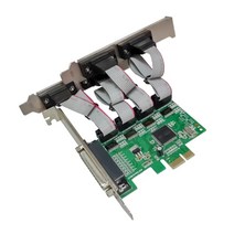 RS232 DB9 4 포트 확장 카드 PCIEXPRESS 1.1 준수 16C550/16C552/16C554/16C750 UART 표준 호환성, 한개옵션0