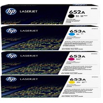 HP Color Laserjet Enterprise M680dn 정품토너 4색1세트 CF320A/CF321A/CF322A/CF323A NO.653A, 1개, 검정+컬러