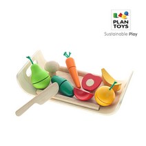 플랜토이즈 원목장난감 주방놀이 과일과채소 3416